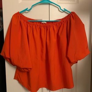 Red/Orange crop top